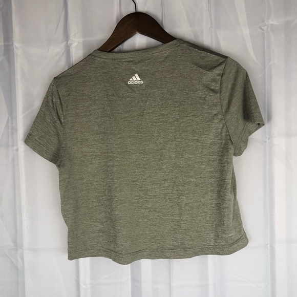Adidas cropped dri fit boxy top green - Picture 4 of 5